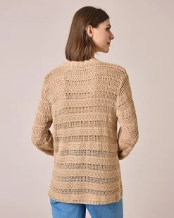 Outlet Pullover mit Bändchengarn Strickware