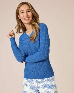 Outlet Pullover mit Bändchengarn Strickware