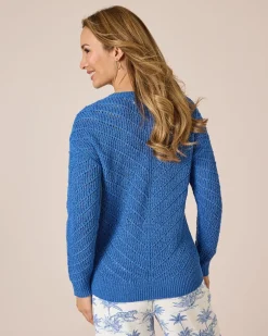 Outlet Pullover mit Bändchengarn Strickware