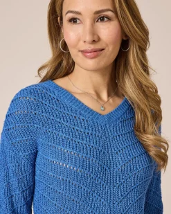 Outlet Pullover mit Bändchengarn Strickware