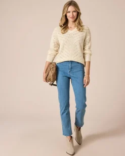 Outlet Pullover mit Bändchengarn Strickware