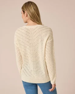 Outlet Pullover mit Bändchengarn Strickware