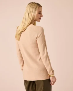 Hot Pullover mit Broschendetail Strickware