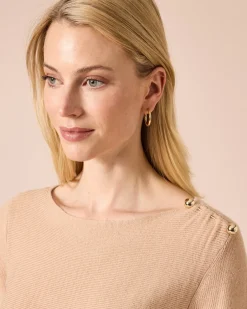 Hot Pullover mit Broschendetail Strickware