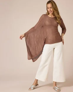 Clearance Pullover mit Cape-Arm Strickware
