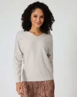 Outlet Pullover mit Cut-Outs Strickware