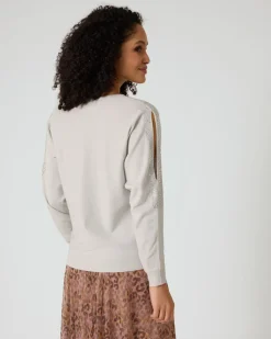 Outlet Pullover mit Cut-Outs Strickware