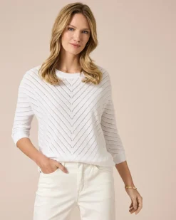 Outlet Pullover mit Diagonal-Strickmuster Strickware