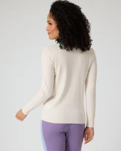 New Pullover mit Farbdetail Strickware