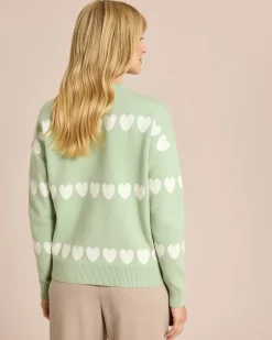 Hot Pullover mit Herzen Strickware