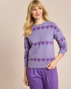 Hot Pullover mit Herzen Strickware