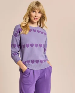 Hot Pullover mit Herzen Strickware