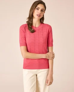 Sale Pullover mit Herzmuster Strickware