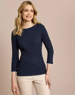 Online Pullover mit Intarsien-Strick Strickware