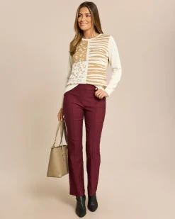 Clearance Pullover mit Jacquard Muster Animal Strickware