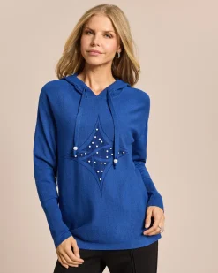 Best Pullover mit Kapuze und Logo Strickware