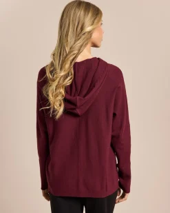 Best Pullover mit Kapuze und Logo Strickware