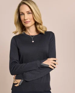 Clearance Pullover mit Kettendetail Strickware