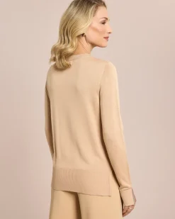 Clearance Pullover mit Kettendetail Strickware