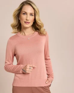 Clearance Pullover mit Kettendetail Strickware