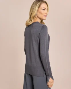 Clearance Pullover mit Kettendetail Strickware