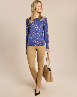 Pullover mit Kettendruck Strickware