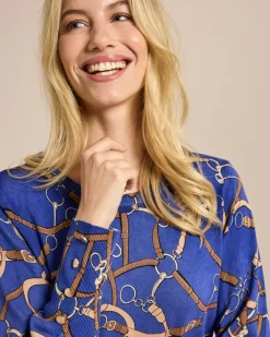 Pullover mit Kettendruck Strickware