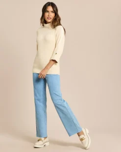 Best Pullover mit Kragen zum Umschlagen Strickware