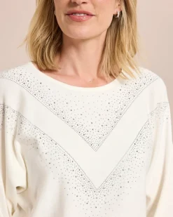 Sale Pullover mit Nietendekoration Strickware