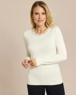 Best Pullover mit Perlendeko Strickware