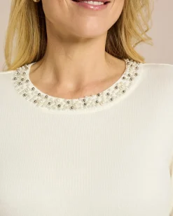 Best Pullover mit Perlendeko Strickware