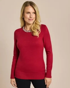 Best Pullover mit Perlendeko Strickware