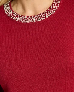 Best Pullover mit Perlendeko Strickware