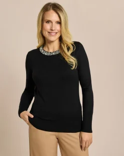 Best Pullover mit Perlendeko Strickware