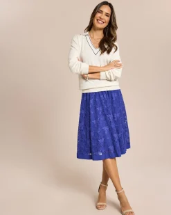 Hot Pullover mit Polokragen Strickware