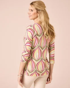 Discount Pullover mit Print Strickware