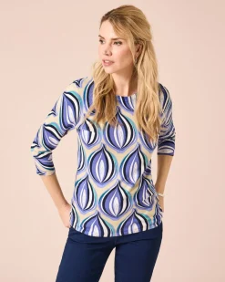 Discount Pullover mit Print Strickware