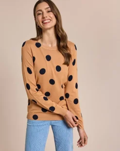 Hot Pullover mit Punkten Strickware
