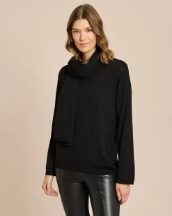 Discount Pullover mit Schal 2-tlg. Set Strickware