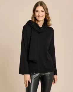 Discount Pullover mit Schal 2-tlg. Set Strickware