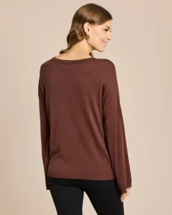 Discount Pullover mit Schal 2-tlg. Set Strickware