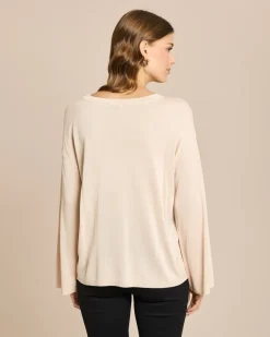 Discount Pullover mit Schal 2-tlg. Set Strickware