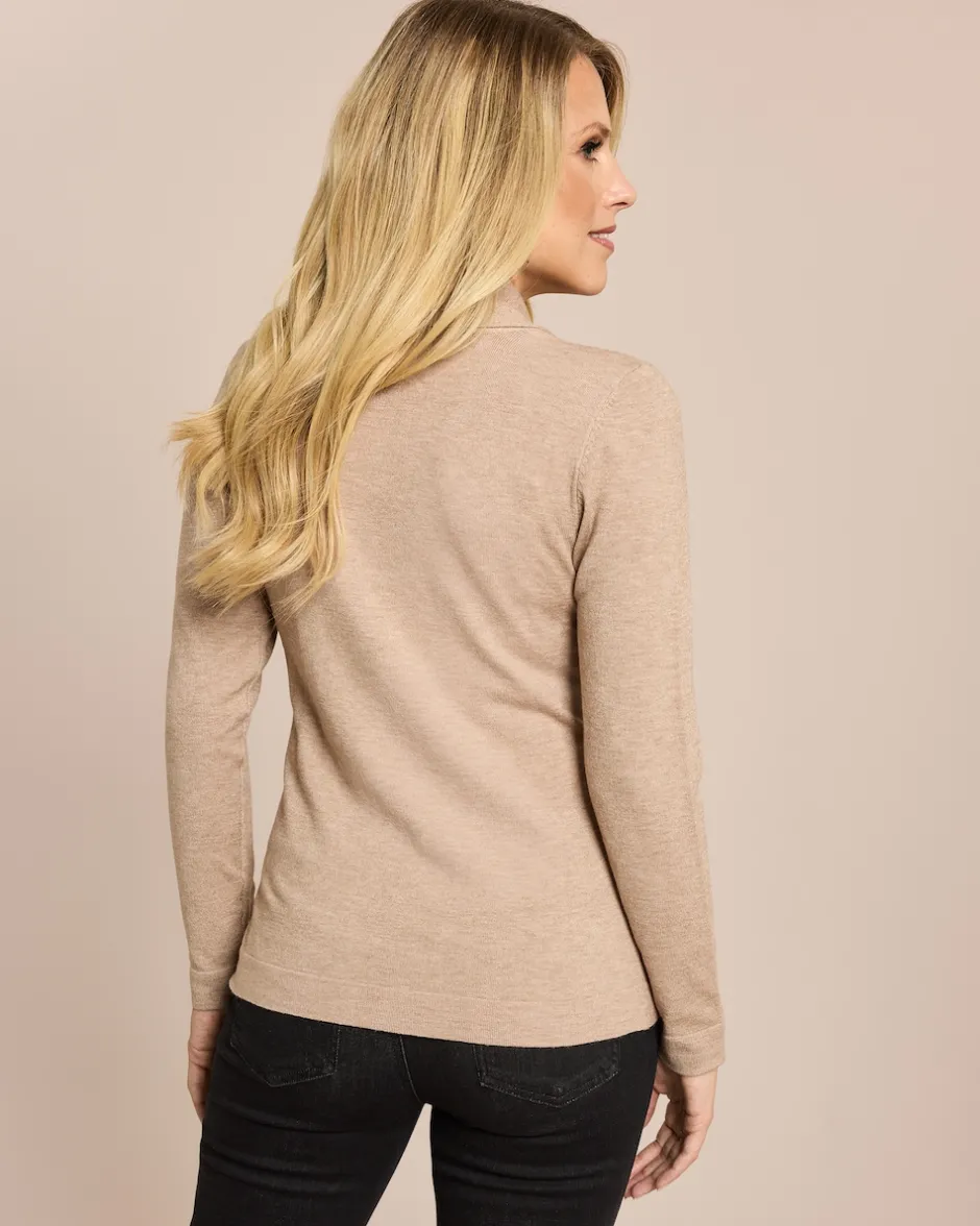 New Pullover mit Schalkragen Strickware