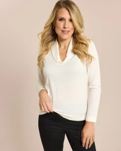 New Pullover mit Schalkragen Strickware