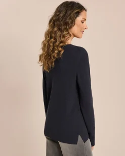 Best Pullover mit Seide Strickware