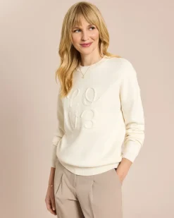 Pullover mit Stanzung Strickware