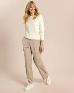 Pullover mit Stanzung Strickware