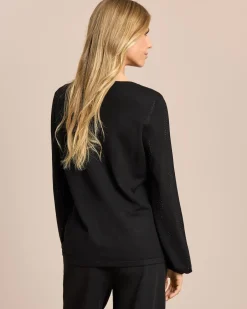 New Pullover mit Strassbesatz Strickware