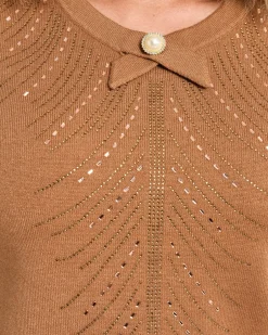 Online Pullover mit Strassdeko und Schleife Strickware