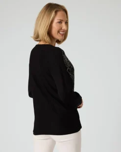 Best Pullover mit Strass-Schlange Strickware